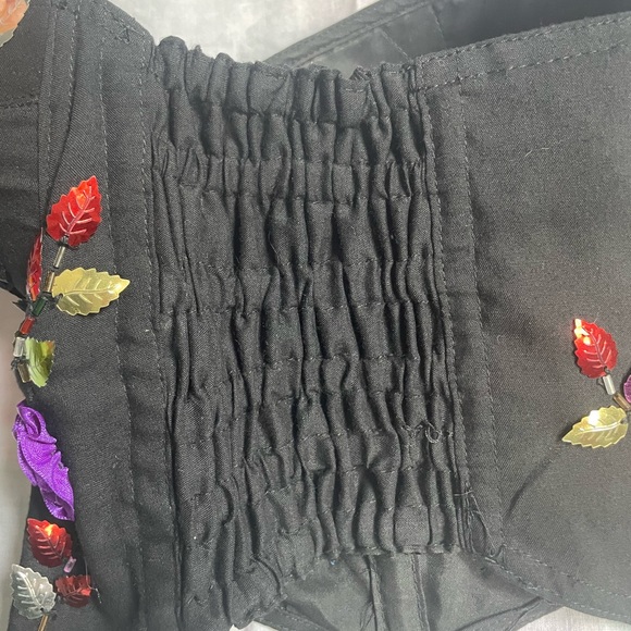 Vintage Corset with Flower Embellishments - Picture 5 of 13